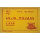 Buvard publicitaire. Vins blancs Louis Mauzac.