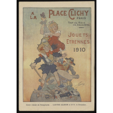 A la place Clichy, Paris. Jouets, étrennes 1910.