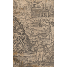 Scène mythologique. Orphée et Euridice.