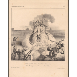 Attaque des forts détachés. Par le 1er régiment des Canonniers de la Presse. Pl. 286.