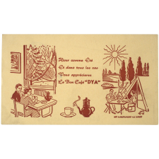 Buvard publicitaire. Café Dya. Hiver comme Été.
