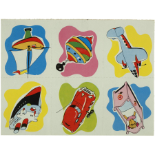 Planche de bons points. Les jouets