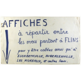 Affiches à répartir entre les mecs partant à Flins.