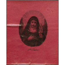 Image religieuse. Sainte Claire.