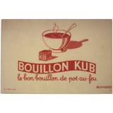 Buvard publicitaire. Bouillon Kub. 
