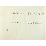 Enfance inadaptée - Etats-généraux.