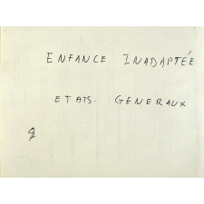 Enfance inadaptée - Etats-généraux.