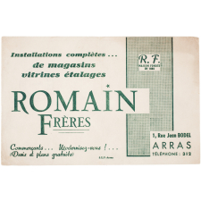 Buvard publicitaire. Romain Frères.