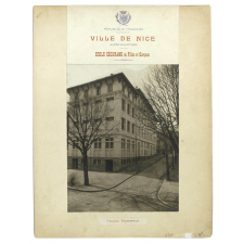 Ecole Ségurane de Filles et Garçons, Ville de Nice, Façade Principale.