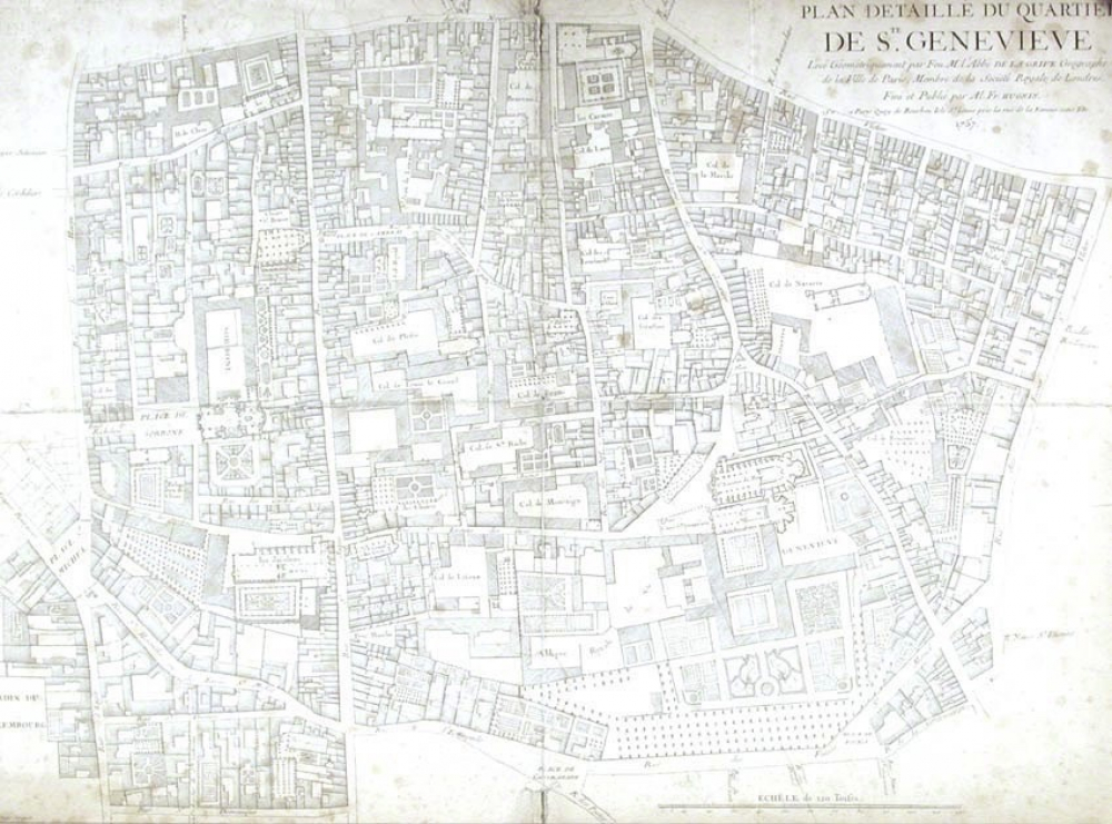 Plan détaillé du quartier de Ste. Geneviève.