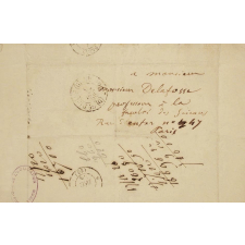 Lettre à M. Delafosse.
