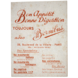Buvard publicitaire. Moutarde Bornibus.