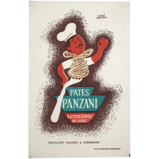 Buvard publicitaire. Pâtes Panzani à l'Italienne de luxe.