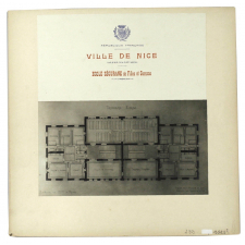 Ecole Ségurane de Filles et Garçons, Ville de Nice, Plan du du troisième étage. 