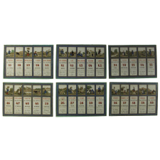 Cartons du Loto des départements de la France.
