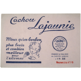 Buvard publicitaire. Cachou Lajaunie.