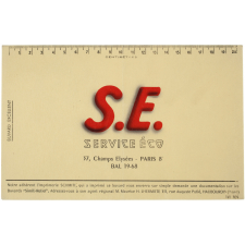 Buvard publicitaire. Service Éco.