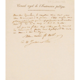 Lettre de recommandation. 