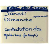 Fac des Sciences - Contestation des galeries (ex Maegh).