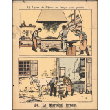 Tableaux muraux. 34 Leçons de Choses en Images sans paroles. 23- Le chemin de fer. L'hôtel. 24- Le Maréchal ferrant.