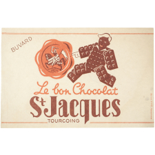 Buvard publicitaire. Le bon Chocolat St Jacques.