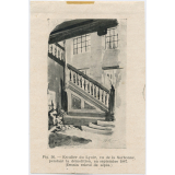 Escalier du Lycée, vu de la Sorbonne, pendant la démolition, en septembre 1887.