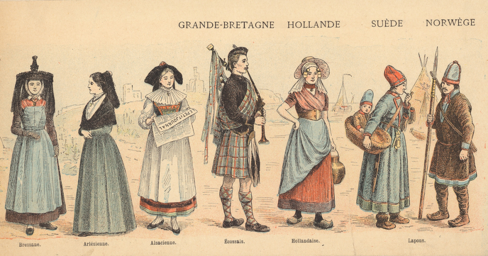 Peuples de France, Grande-Bretagne, Hollande, Suède, Norvège.  