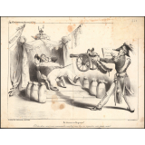 La bourse ou la guerre ! Dites-donc, sans vous commander; voudriez vous bien m'acquitter cette petite note ? Pl. 463.