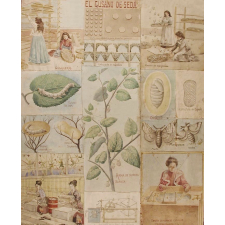 Tableau mural. El gusano de seda.