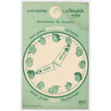 Buvard publicitaire. La pâte dentifrice Gibbs à la Chlorophylle active.