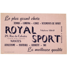 Buvard publicitaire. Royal Sport.