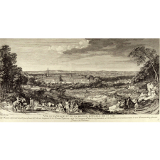 Vüe du paÿsage et de la Maison royalle de St. Cir. Cette Maison a été fondée par Louis XIV elle est Composée de 50. Dames Professer et de 36 . Converses. L'objet de la fondation est l'Education et l'Etablissement de 250 Demoiselles faisant / Preuve de Noblesse.