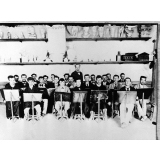 Ecole Normale d'Instituteurs de la Gironde - Elèves de la promotion 1896-99 en leçon de dessin. 