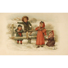 Bataille de boules de neige.