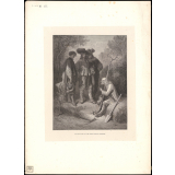 Fable de La Fontaine. Le Vieillard et les trois jeunes Hommes.