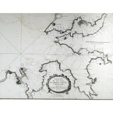 Plano de las rias de Ferrol, Cruña, y Betanzos. Carte des côtes de Galice.