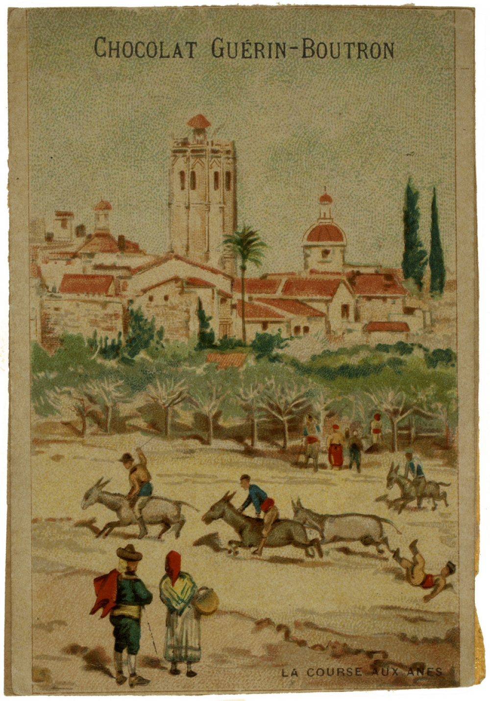 Cartes réclame. Chocolat Guérin-Boutron. Jeux d'extérieur. 