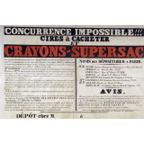 Concurrence impossible !!! Cires à cacheter et crayons-Supersac.