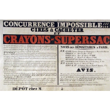 Concurrence impossible !!! Cires à cacheter et crayons-Supersac.