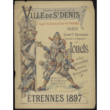 Grands magasins de la ville de St Denis. Etrennes 1897.