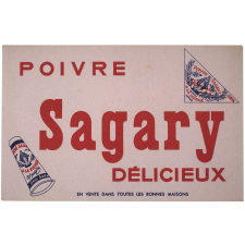 Buvard publicitaire. Poivre Sagary.