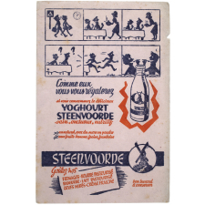 Buvard publicitaire. Yoghourt Steenvoorde.