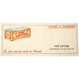 Buvard publicitaire. Thé Lipton.