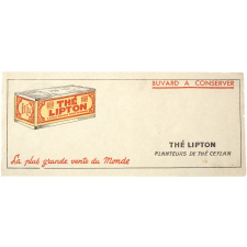 Buvard publicitaire. Thé Lipton.