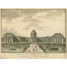Vue du Palais des Beau Arts, ci-devant collège Mazarin. prise du Pont des Arts.