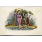 Image religieuse. Heureux ceux que Jésus retire de l'Océan de ce monde trompeur.
