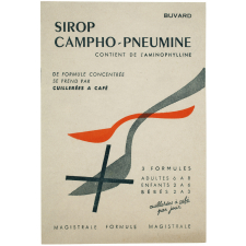 Buvard publicitaire. Sirop Campho-Pneumine.