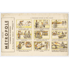 Buvard publicitaire. La prodigieuse histoire du pneu Dunlop.