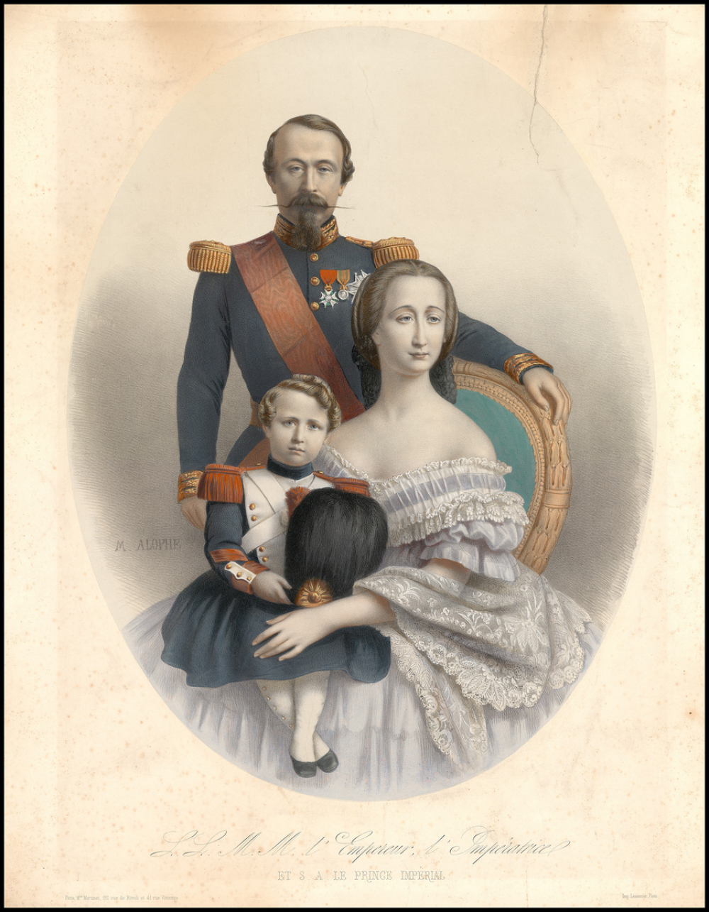 S. S. M. M. l'Empereur, l'Impératrice et S.A. le Prince impérial