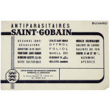 Buvard publicitaire. Antiparasitaires Saint-Gobain. 